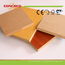 Panneau de mur décoratif de grain de bois Mélamine MDF